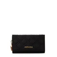 AMPHORA - Billetera gambia mediana negro