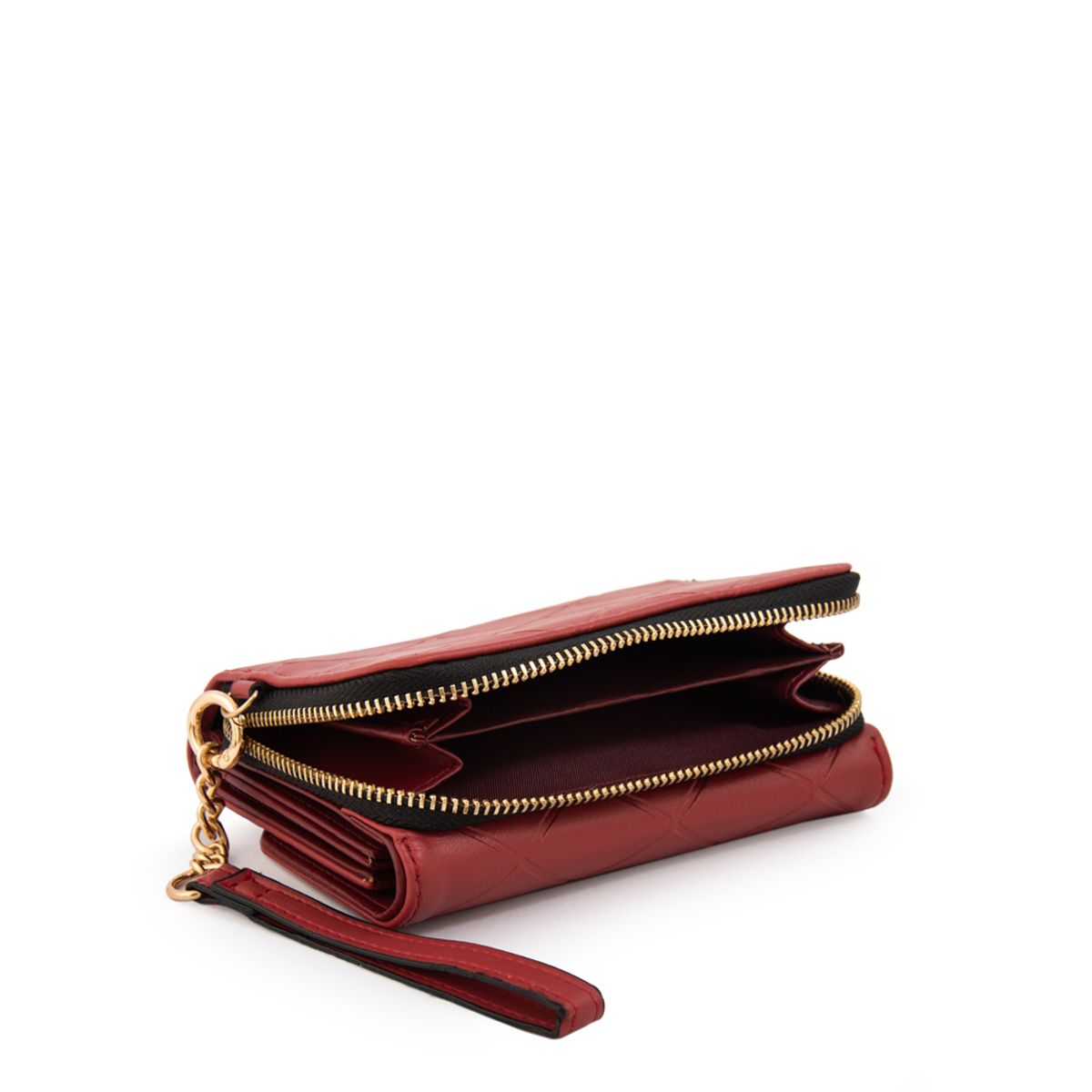 AMPHORA - Billetera suiza mediana rojo oscuro