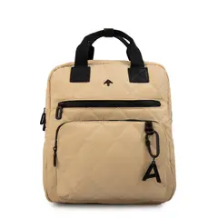 AMPHORA - Mochila porta notebook amalia mediana beige