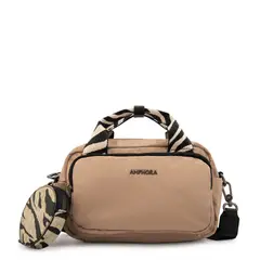 AMPHORA - Cartera bandolera francisca mediana beige