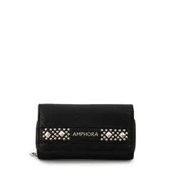 AMPHORA - Billetera mediana bissau negro