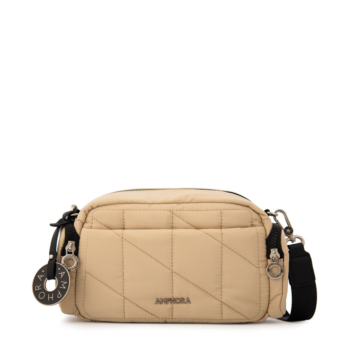 AMPHORA - Cartera bandolera alexandra mediana beige