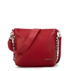 AMPHORA - Cartera Bandolera tiziana mediana rojo