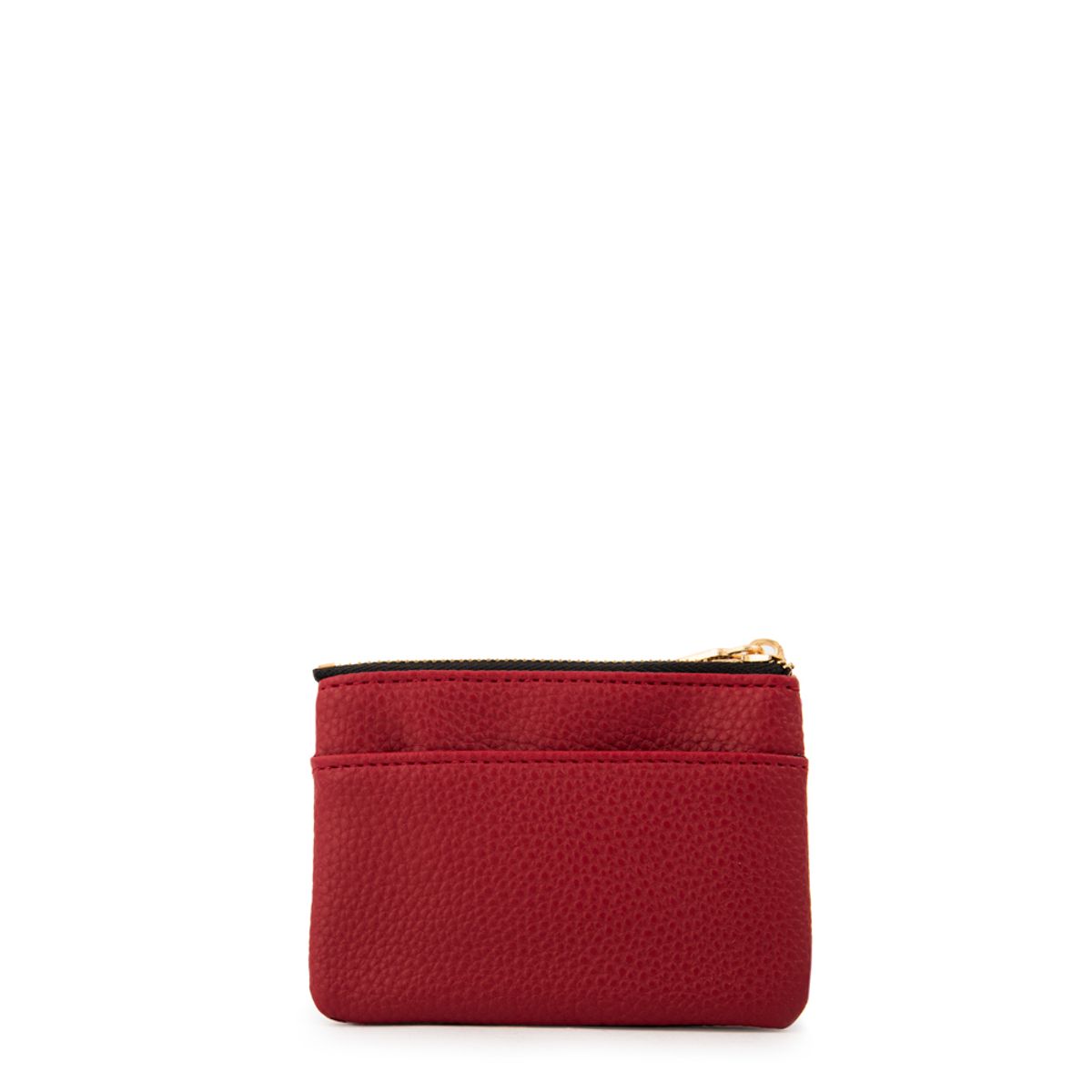 AMPHORA - Monedero con bolsillo frontal naty pequeña rojo oscuro