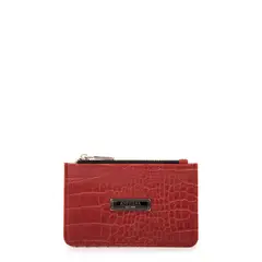 AMPHORA - Tarjetero juana pequeña rojo