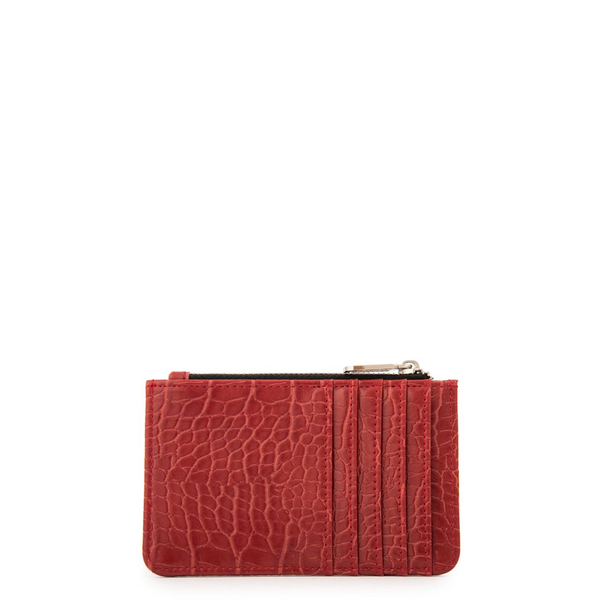 AMPHORA - Tarjetero juana pequeña rojo