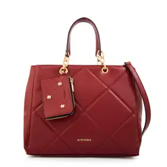 AMPHORA - Cartera tote keny pequeña rojo