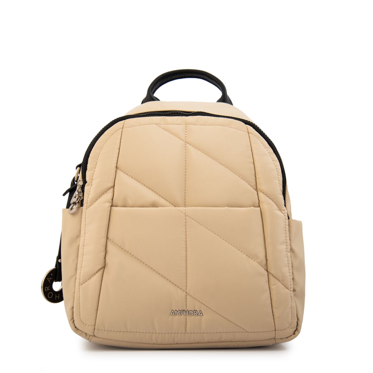 AMPHORA - Mochila alexandra mediana beige