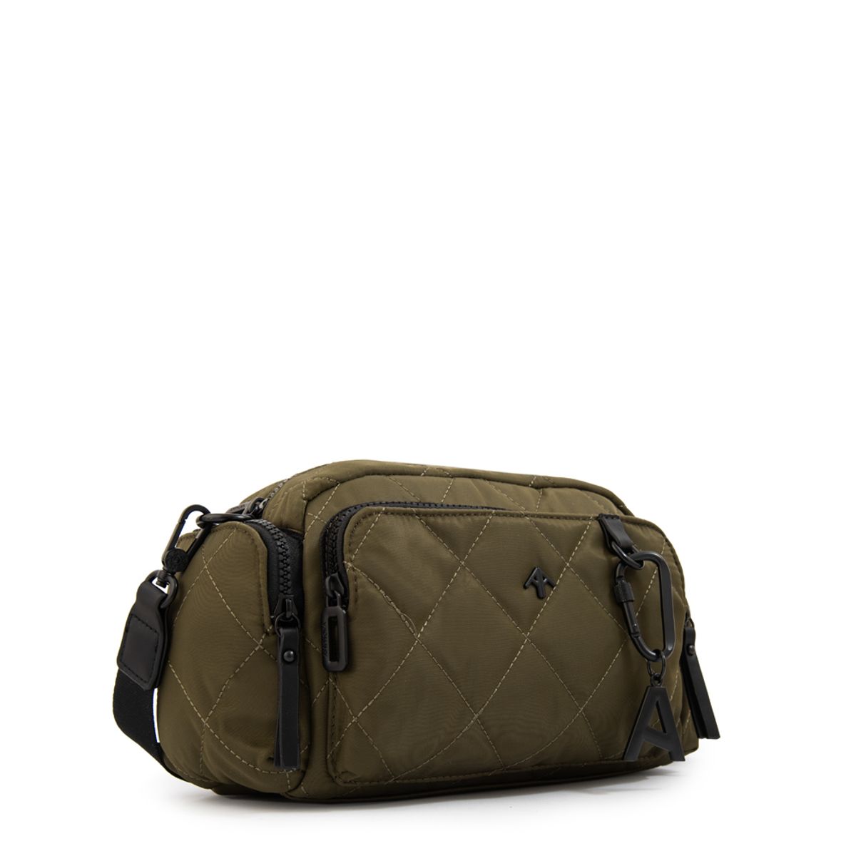 AMPHORA - Cartera bandolera amalia mediana verde oliva