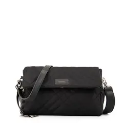 AMPHORA - Cartera bandolera con tapa anisa pequeña negro especial