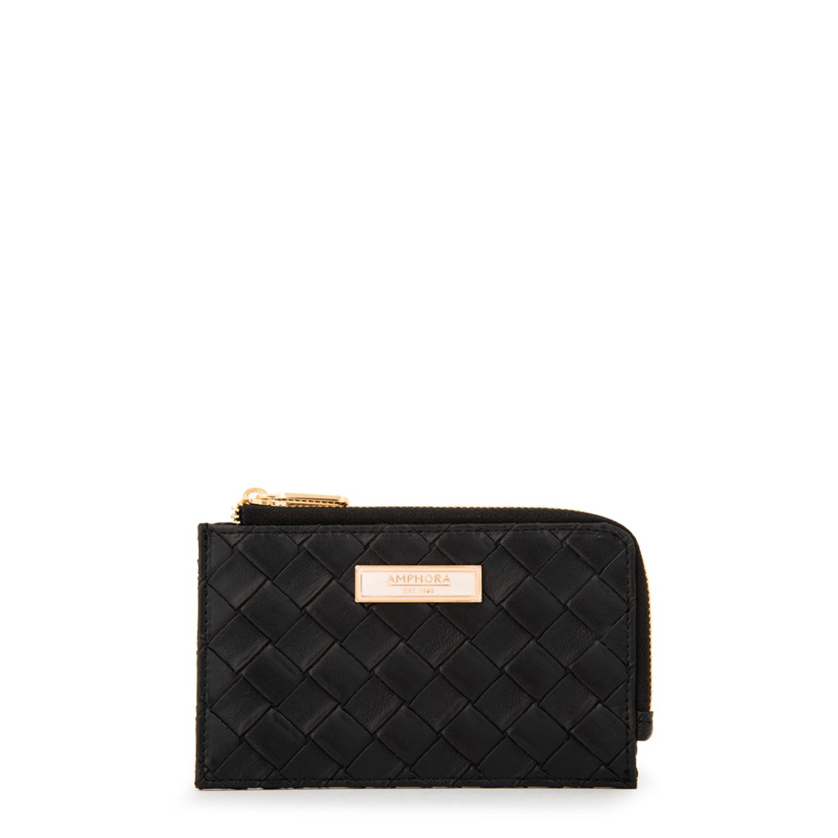 AMPHORA - Monedero tarjetero paxi pequeña negro