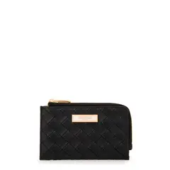 AMPHORA - Monedero tarjetero paxi pequeña negro