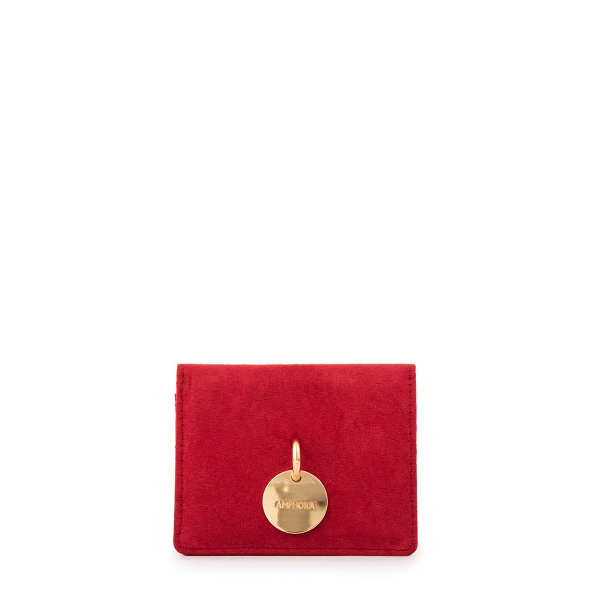 AMPHORA - Tarjetero maggie pequeña rojo
