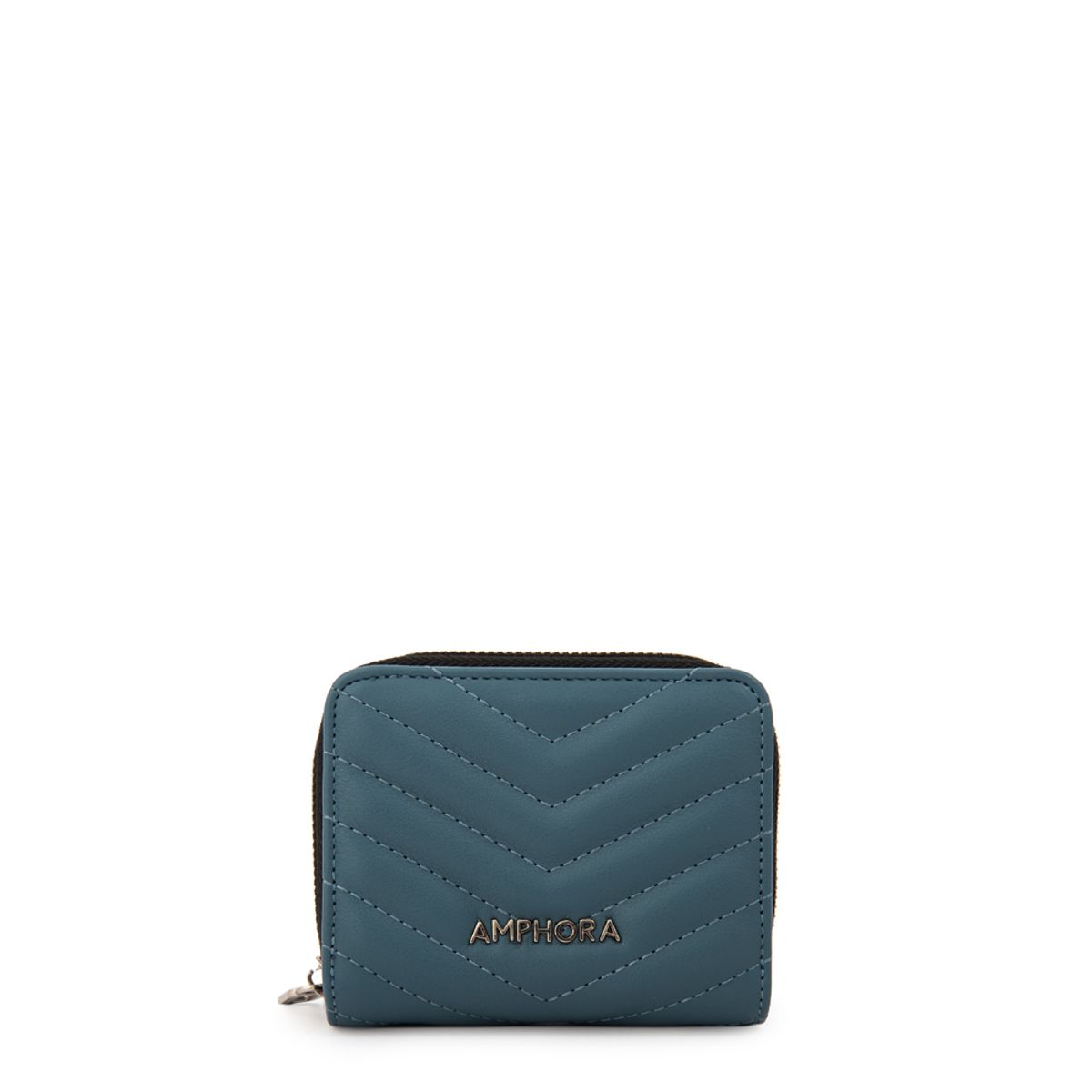 AMPHORA - Billetera marina pequeña denim