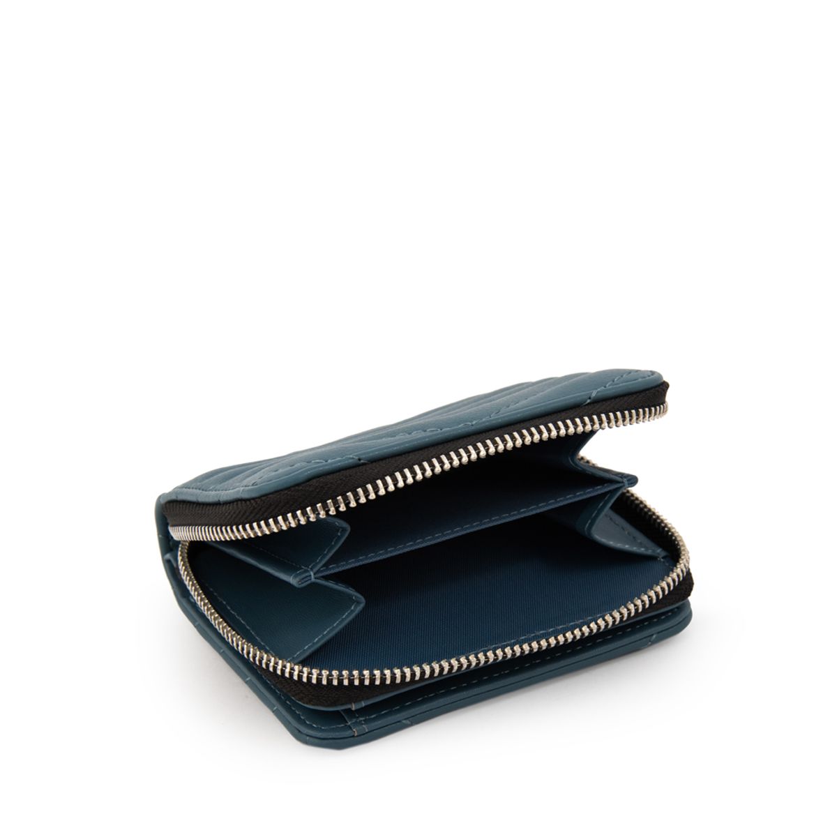 AMPHORA - Billetera marina pequeña denim