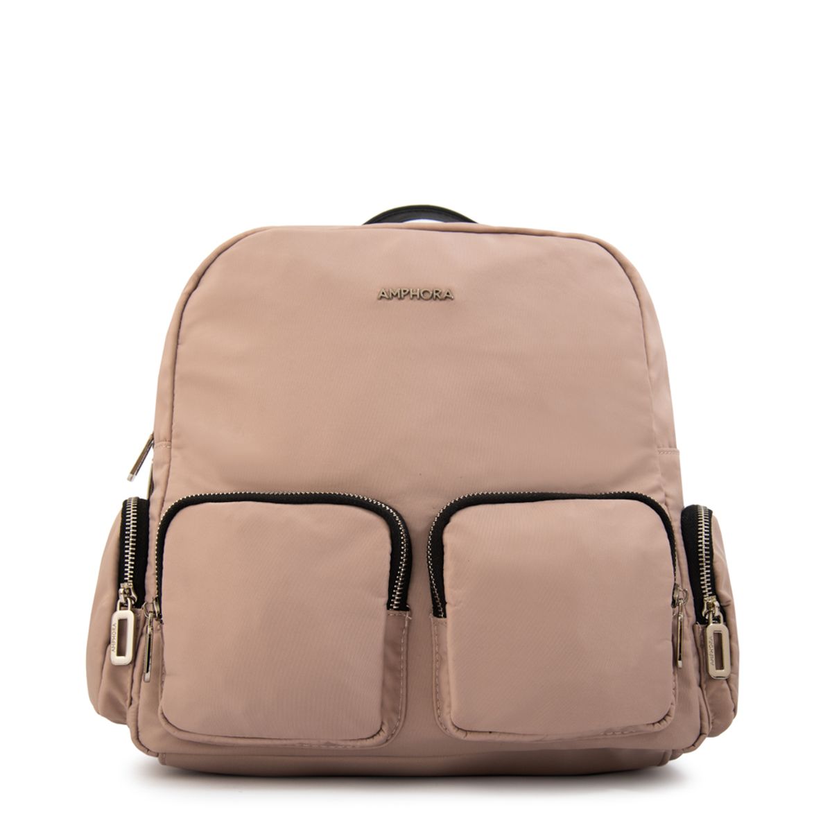 AMPHORA - Mochila teri mediana rosa viejo