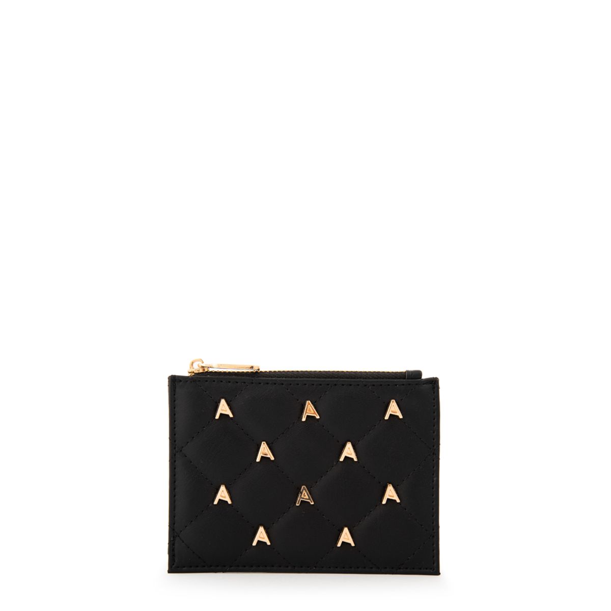 AMPHORA - Monedero tarjetero daniza pequeña negro