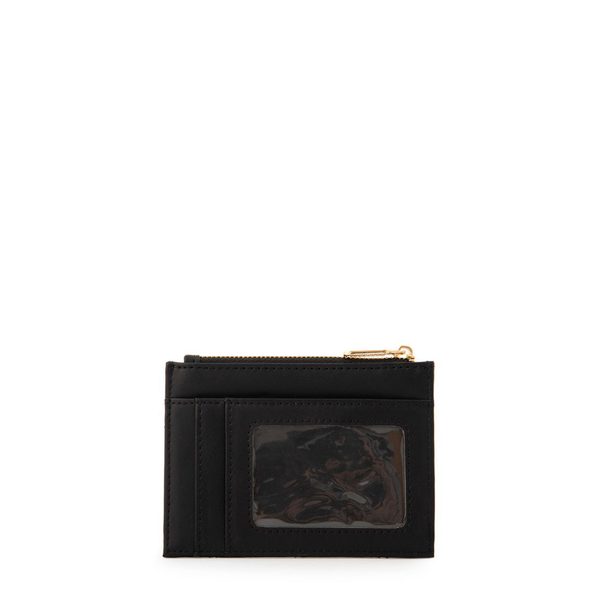 AMPHORA - Monedero tarjetero daniza pequeña negro