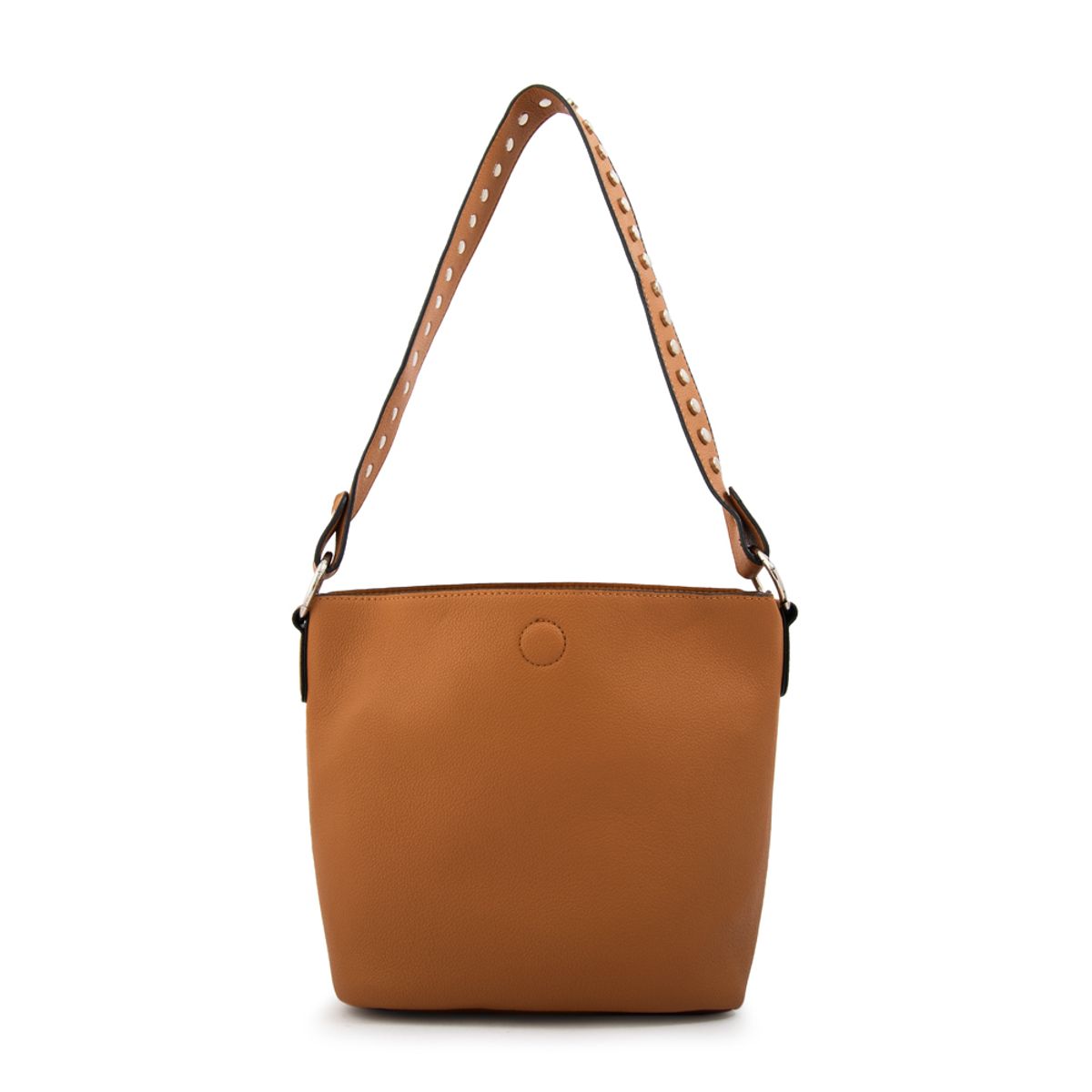 AMPHORA - Cartera bandolera eloisse mediana camel