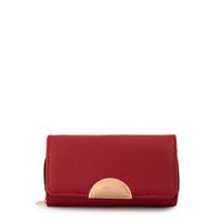 Billetera naty mediana rojo oscuro