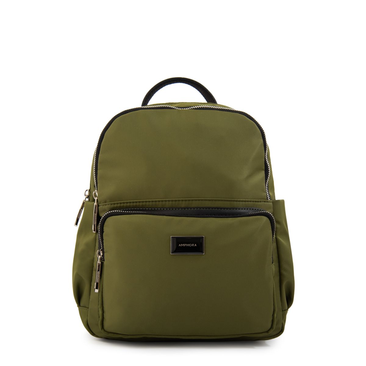 AMPHORA - Mochila brigit grande verde oliva