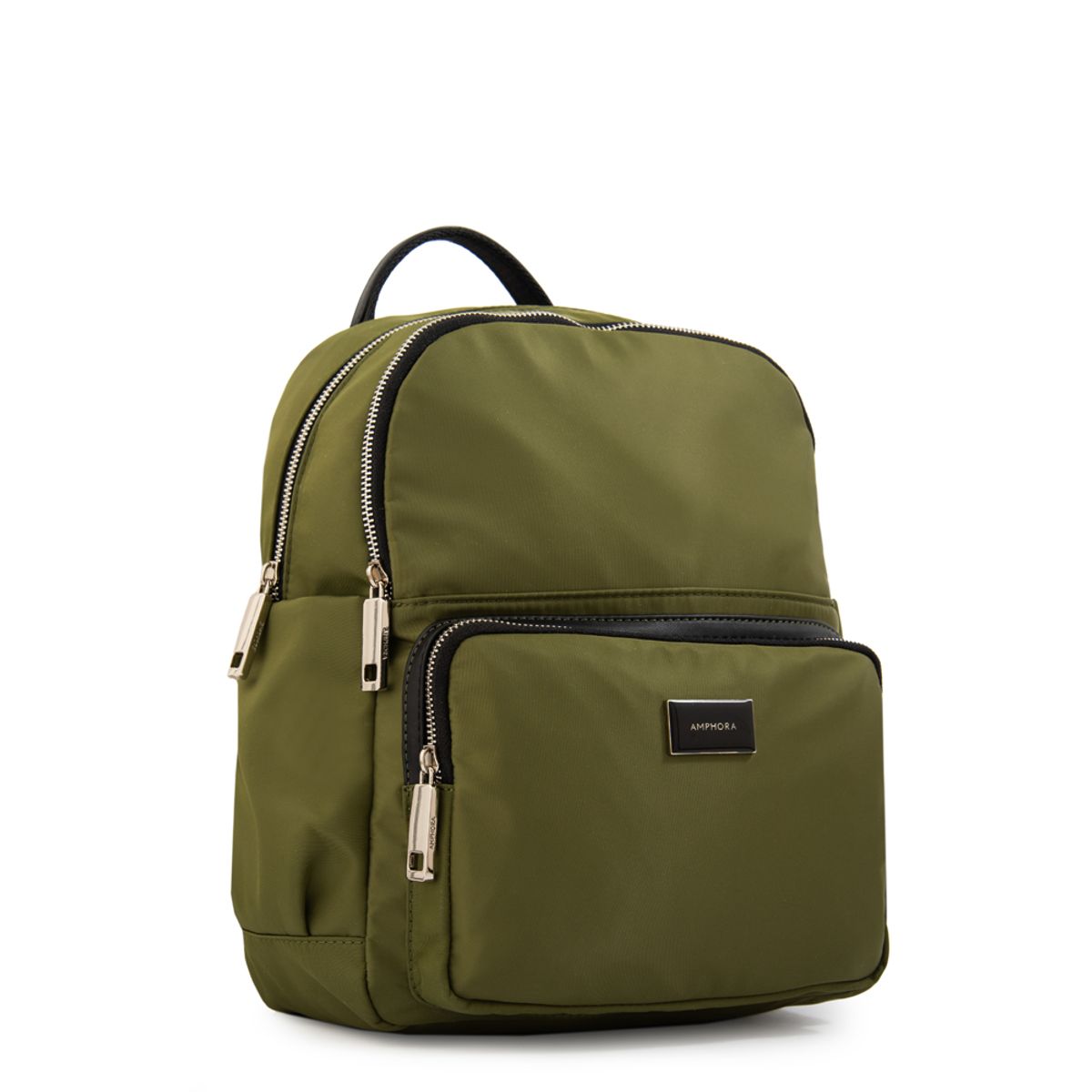 AMPHORA - Mochila brigit grande verde oliva