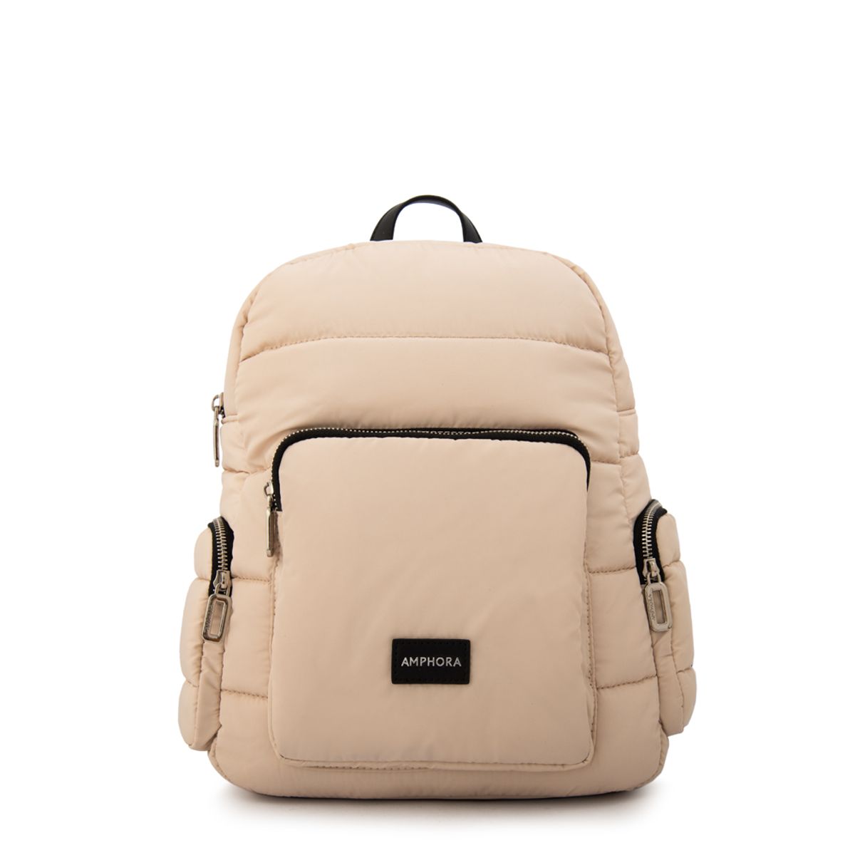 AMPHORA - Mochila melina mediana beige