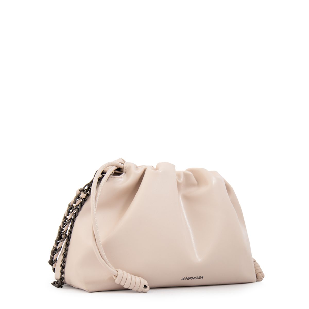 AMPHORA - Cartera bandolera isabella pequeña beige