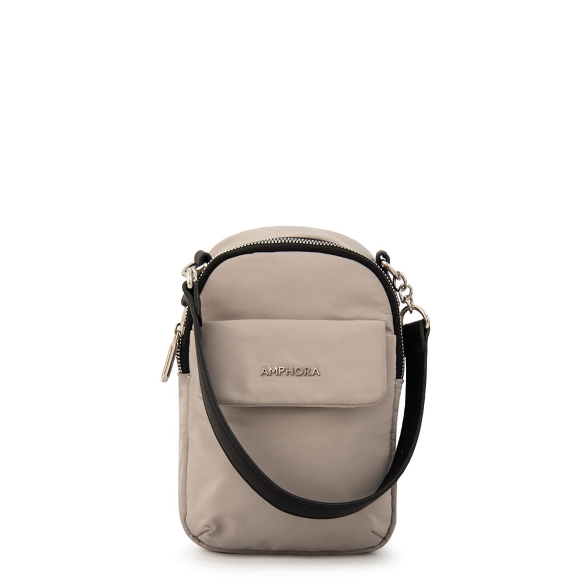 AMPHORA - Mochila kansas pequeña gris claro