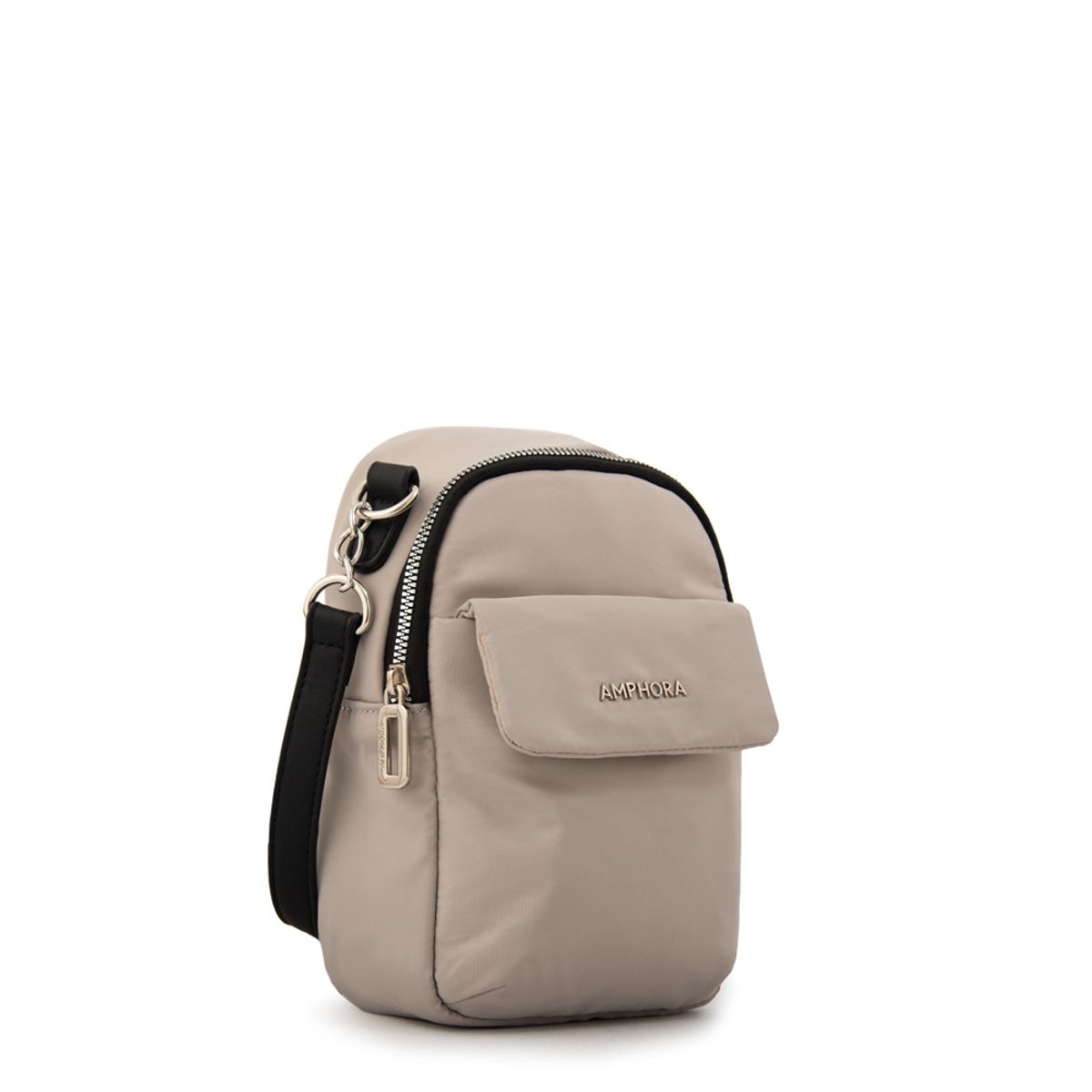 AMPHORA - Mochila kansas pequeña gris claro