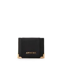 Tarjetero con ventana pequeña corcega negro