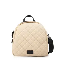 AMPHORA - Mochila bugi mediana blanco crudo