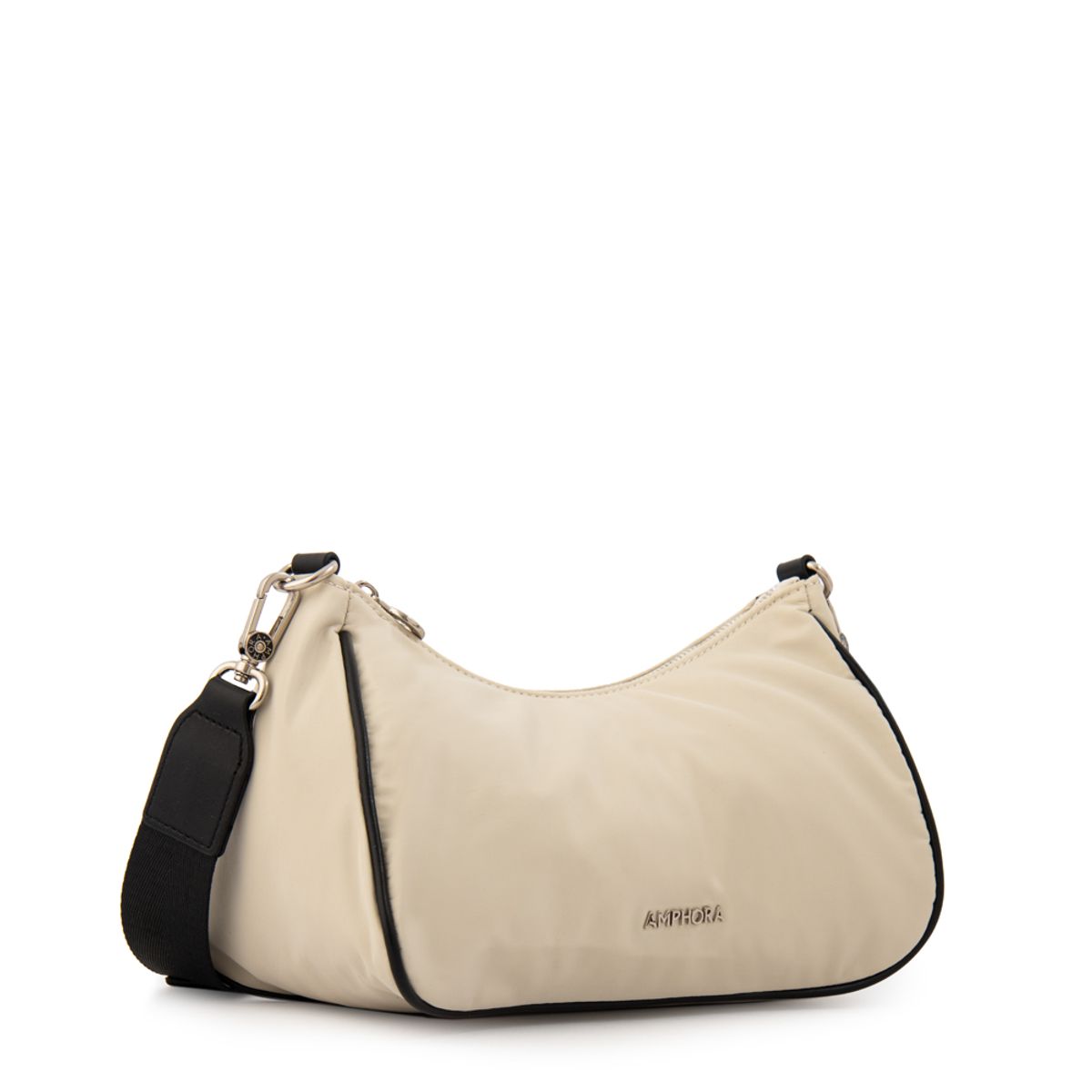 AMPHORA - Cartera bandolera catalina pequeña blanco crudo