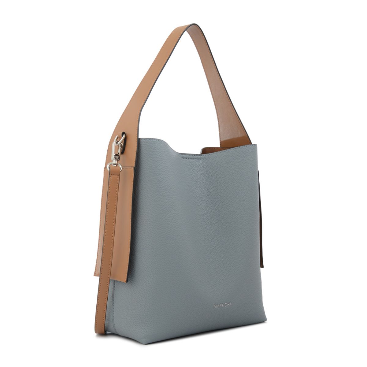 AMPHORA - Cartera corte recto iris mediana denim