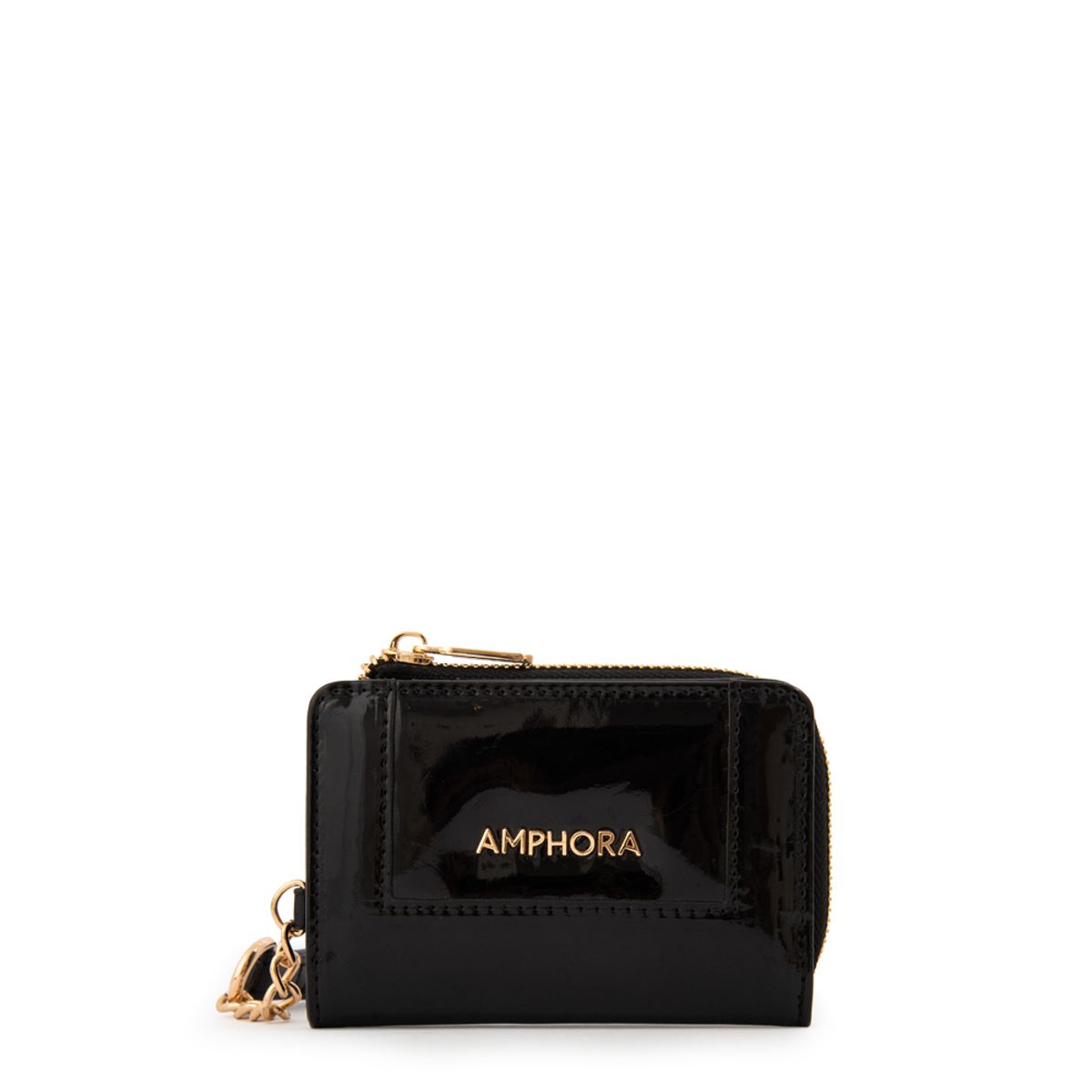 AMPHORA - Billetera cristal pequeña negro