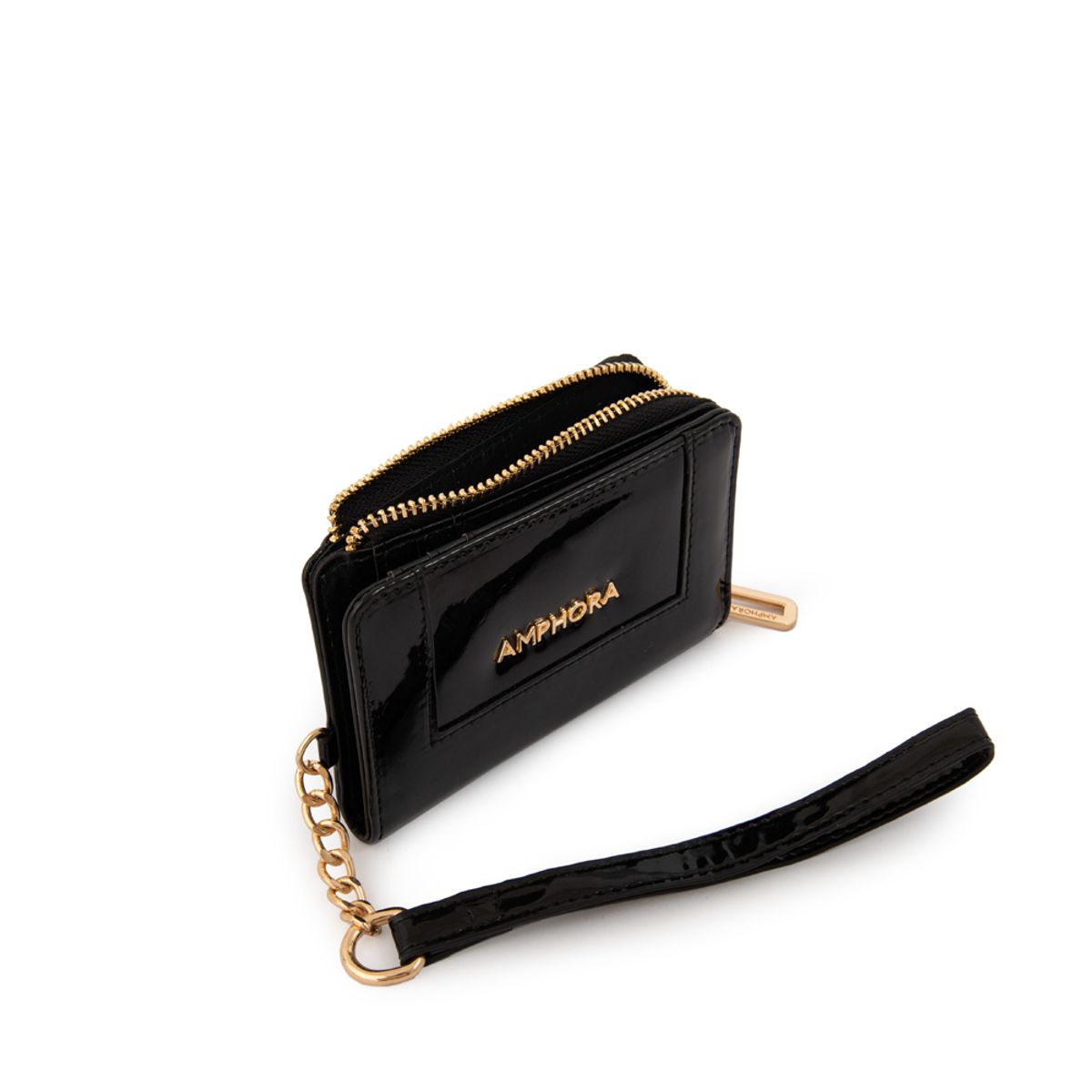 AMPHORA - Billetera cristal pequeña negro