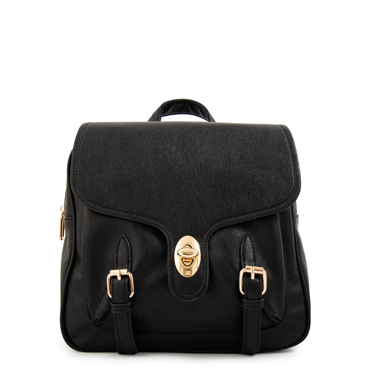 AMPHORA - Mochila con tapa marifer mediana negro
