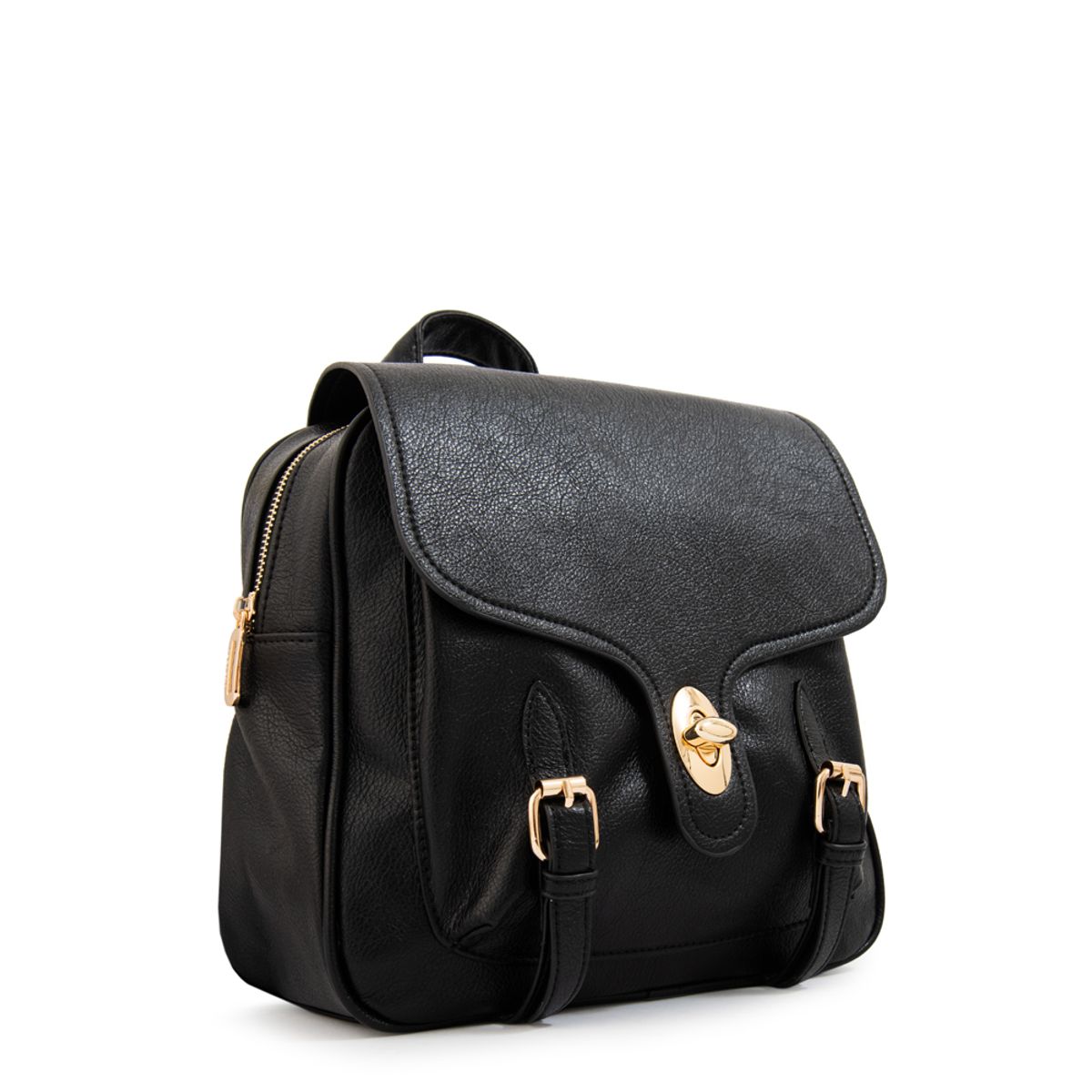 AMPHORA - Mochila con tapa marifer mediana negro