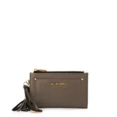 AMPHORA - Billetera etiopia pequeña plateado oscuro