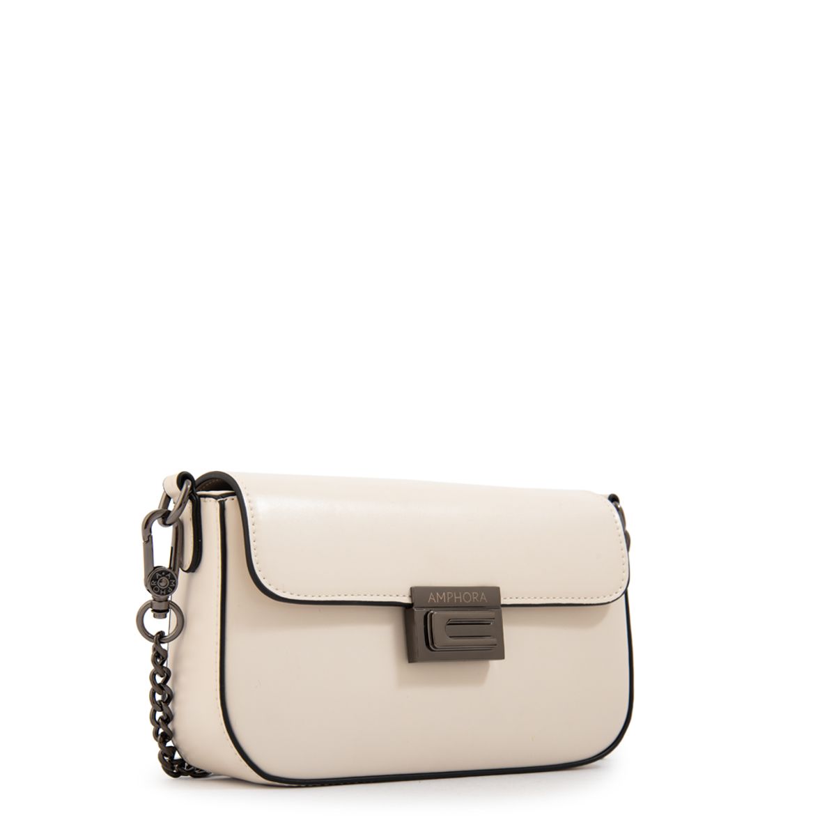 AMPHORA - Cartera bandolera alba pequeña blanco crudo