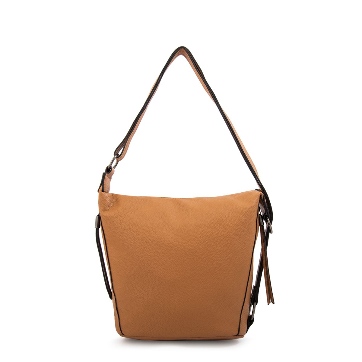 AMPHORA - Cartera corte oval nilo mediana camel
