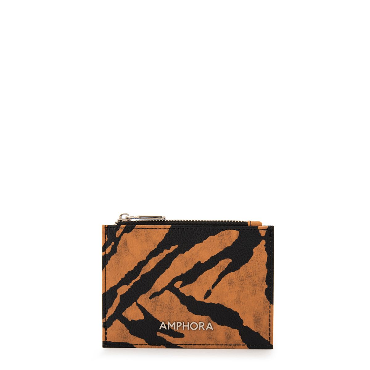 AMPHORA - Monedero tarjetero katrio pequeña camel