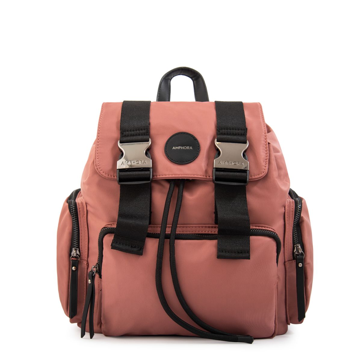 AMPHORA - Mochila ferni grande rosa viejo