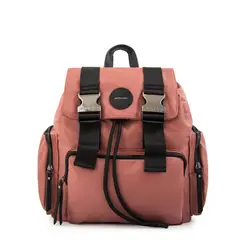 AMPHORA - Mochila ferni grande rosa viejo