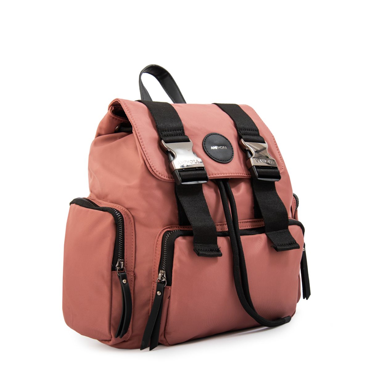 AMPHORA - Mochila ferni grande rosa viejo