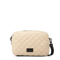 AMPHORA - Cartera bandolera bugi mediana blanco crudo