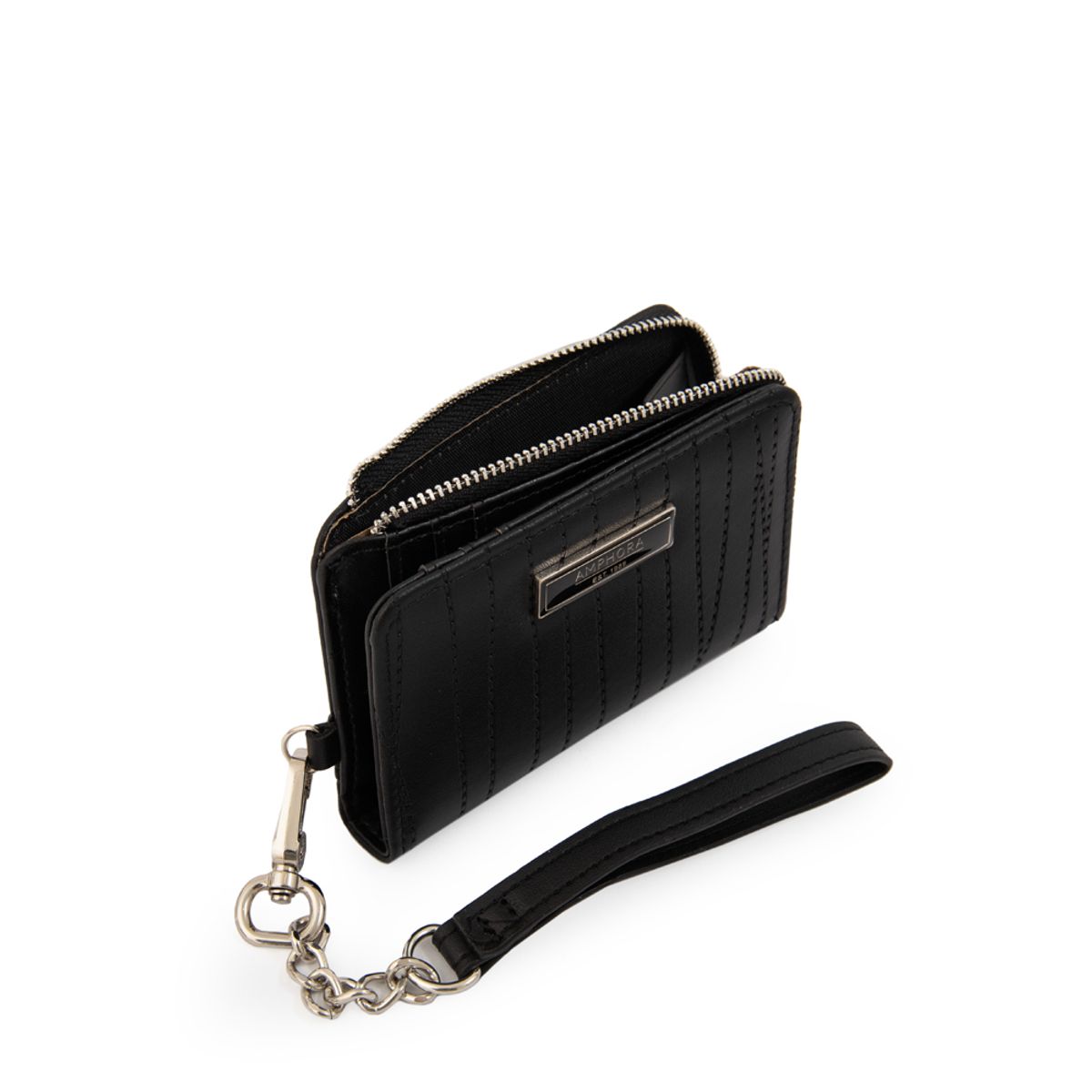 AMPHORA - Billetera guinea pequeña negro