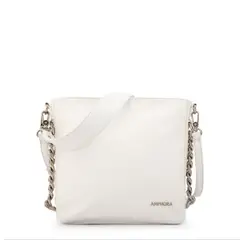 AMPHORA - Cartera Bandolera tiziana mediana blanco