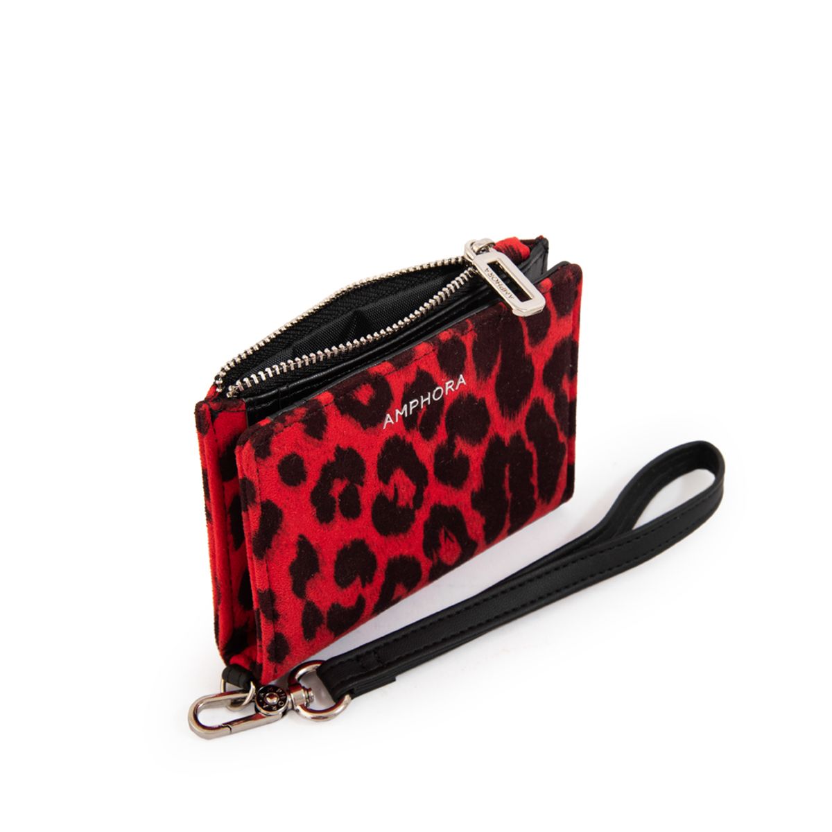 AMPHORA - Billetera silvestra pequeña rojo