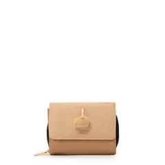 AMPHORA - Billetera maggie pequeña beige
